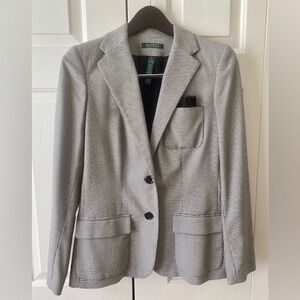 Ralph Lauren Houndstooth Jacket Blazer Sz6